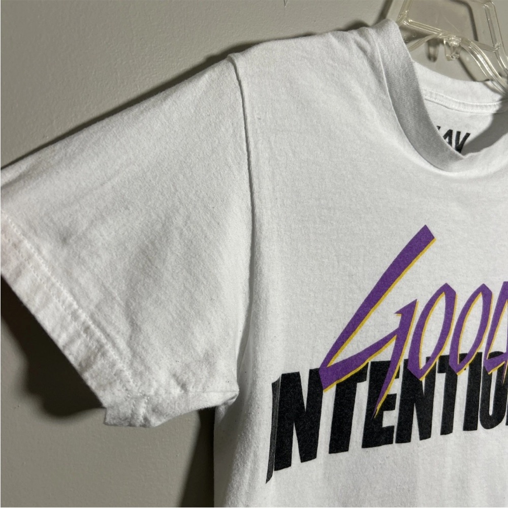 VLONE X Nav T-Shirt Men’s Small Good Intentions Dove White 100% Cotton Rap Album - Picture 6 of 10